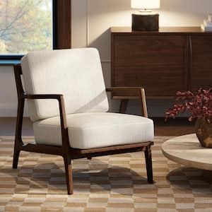 Verity Bright Ash Fabric Arm Chair (Set of 1)