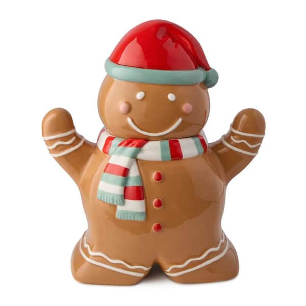 Christmas Whimsy Gingerbread 3-D Cookie Jar