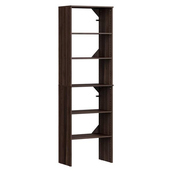 ClosetMaid Style 14.7 in. D x 25.12 in. W x 82.46 in. H Modern Walnut ...