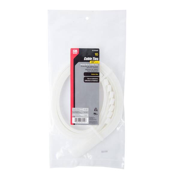 Gardner Bender 24 in. Heavy- Duty Cable Tie 175 lb. 10-Pack