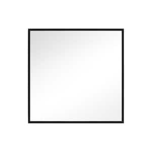 Kit 28 in. x 28 in. Midnight Black Transitional Square Mirror