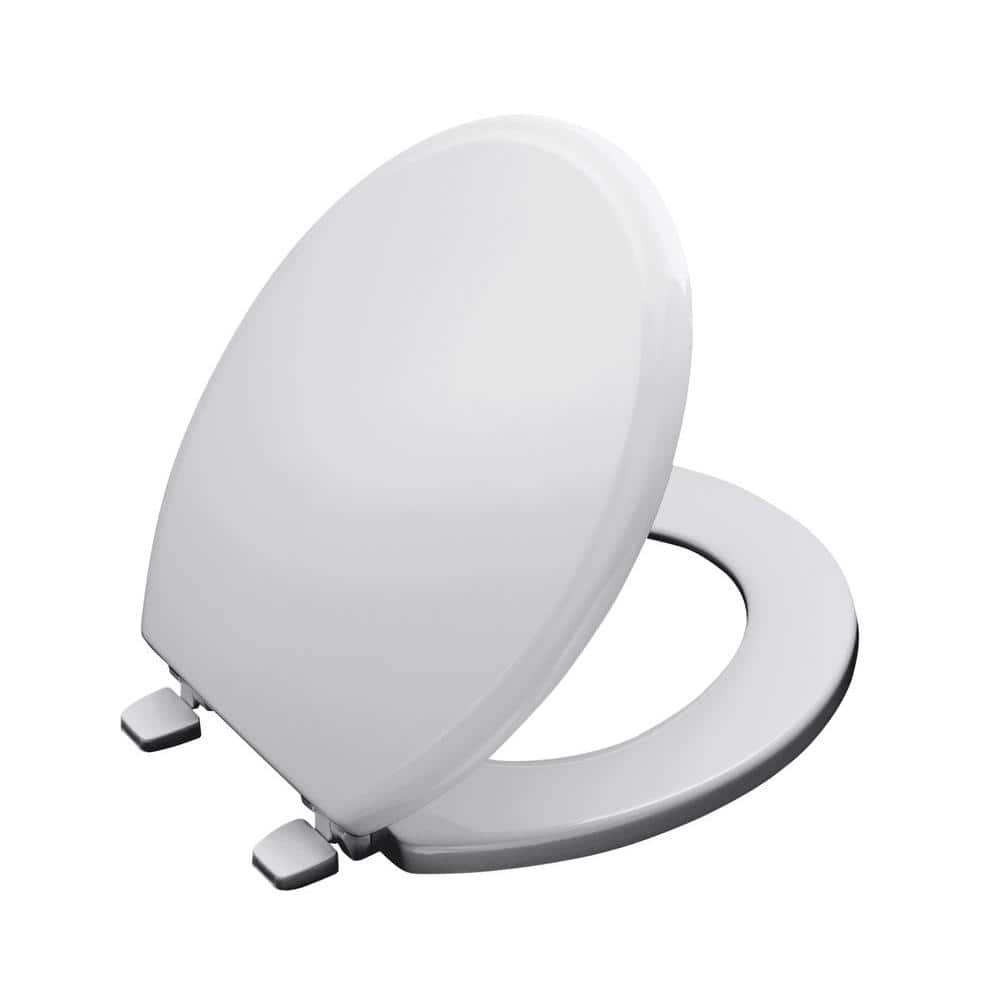 KOHLER Ridgewood Round Closed Front Toilet Seat in White K-4695-0 - The ...