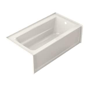 PRIMO 60 in. x 30 in. Soaking Bathtub with Right Drain in Oyster