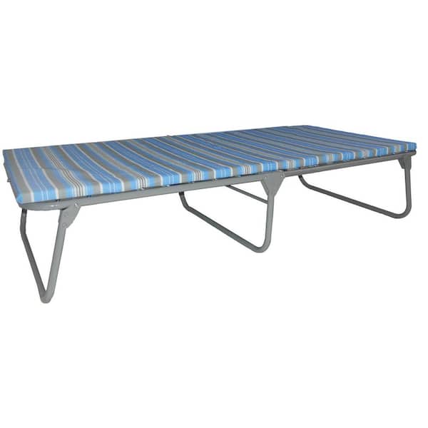 BLANTEX Extra Wide Foldable Economy Steel Cot with 1.2 in. Foam Pad