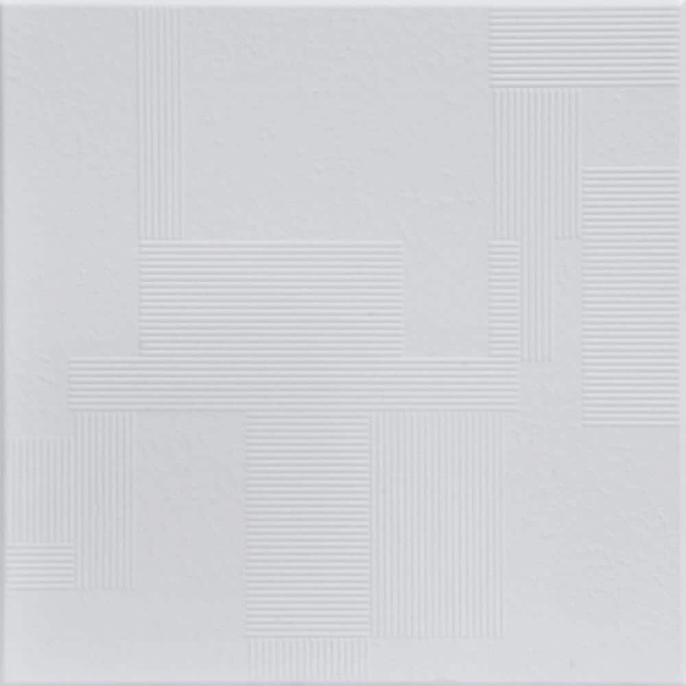 Vectors Ultra-Pure White - Satin (Behr) 1.6 ft. x 1.6 ft. Decorative Foam G
