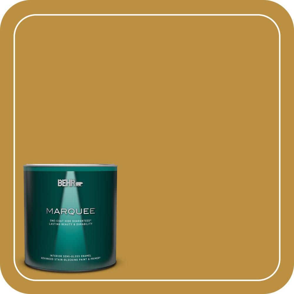 1 qt. #340D-6 Fervent Brass Semi-Gloss Enamel Interior Paint & Primer price history on PriceWatchPro