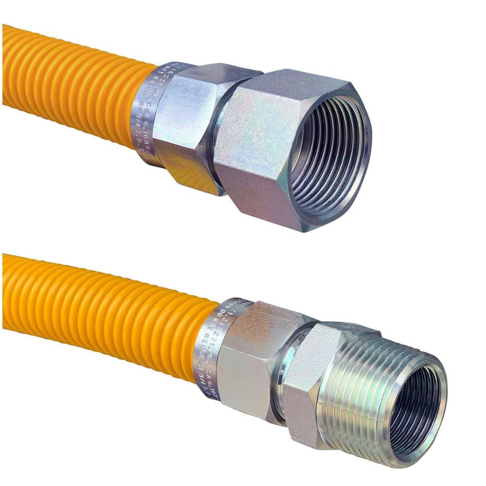 24 in. Yellow Stainless Steel Gas Connector (3/4 in. FIP x 3/4 in. MIP) price history on PriceWatchPro