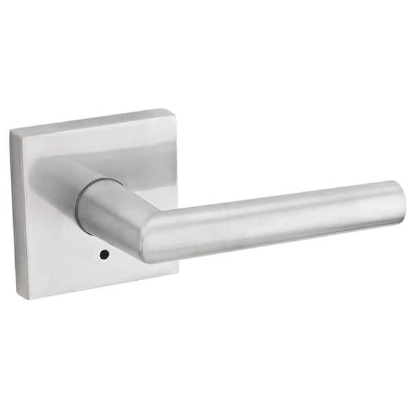 Chrome or Satin Chrome Latch Lock or Bathroom Milan Door Handles Brass