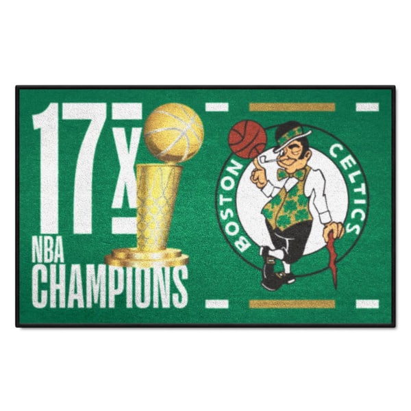FANMATS Boston Celtics Green 19 in. x 30 in. Starter Mat Accent Rug