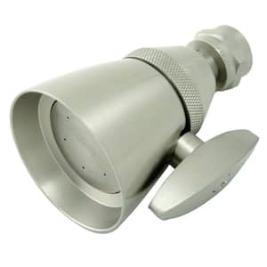 Made To Match 1-Spray Patterns 2.25 in. Wall Mount Jet Fixed Shower Head in Brushed Nickel