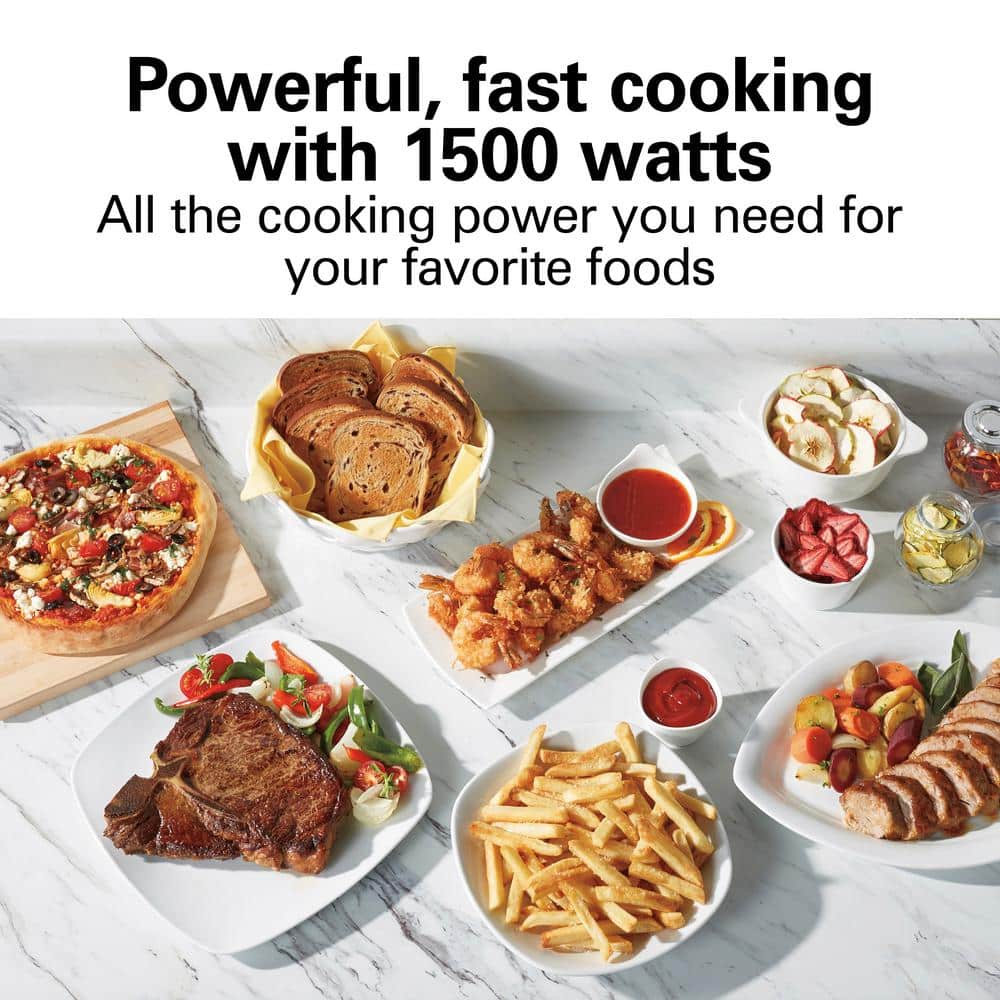 Stainless Steel Digital 6-Slice Air Fryer Toaster Oven with Rotisserie