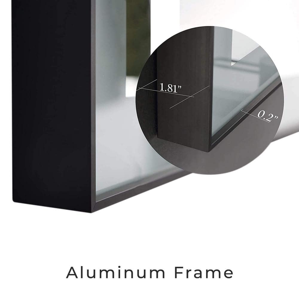 Gold Framed Full Length LED Rectangular Mirror