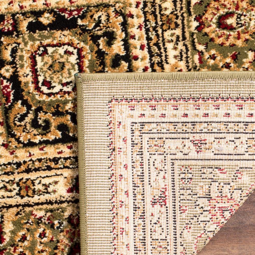 Lyndhurst Multi Green Synthetic Traditional Area Rug