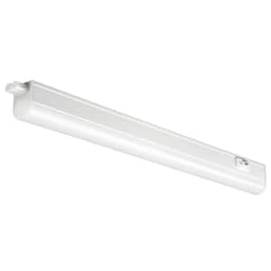 12 in. Plug in White Integrated LED Linkable Under Cabinet Light 3000K