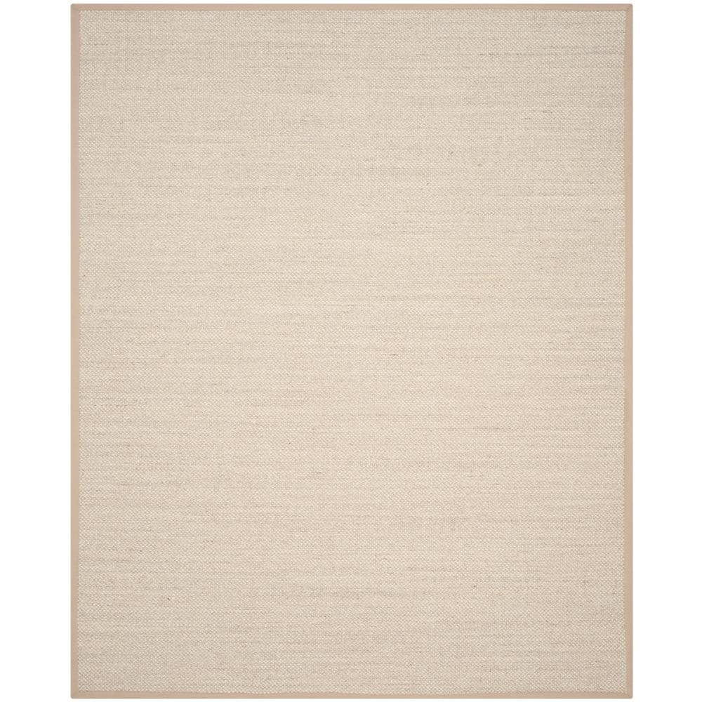 SAFAVIEH Natural Fiber Kentigern Border Seagrass Area Rug  Marble/Linen  9  x 12