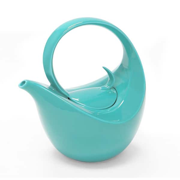 Chantal Olivia 3-Cup Aqua Ceramic Teapot