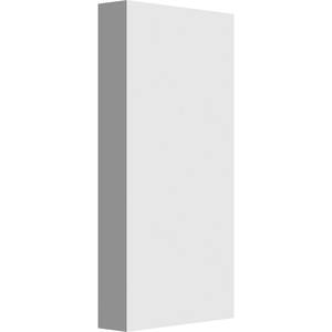 1 in. x 4 in. x 8 in. PVC Standard Foster Plinth block Moulding with Square Edge