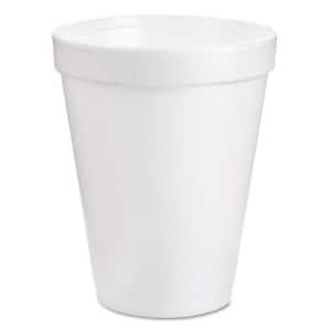 6 oz. White Disposable Foam Cups, 25/Bag, 40 Bags/Carton