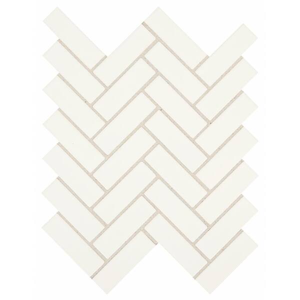 Daltile Restore Bright White 9 in. x 12 in. x 6.35 mm Ceramic Mosaic Wall Tile (0.6 sq. ft./Each)