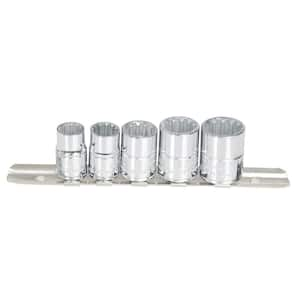 Rail-Clip Spline Socket Set (5-Piece)