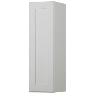 Westfield Feather White Wood Shaker Stock Assembled Wall Kitchen Cabinet (9 in. W x 30 in. H X 12 in. D)