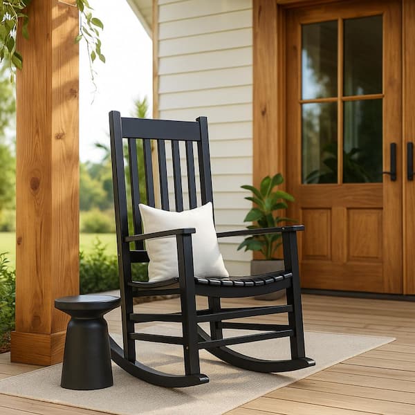 Black - Outdoor Rocking Chairs - The Home Depot