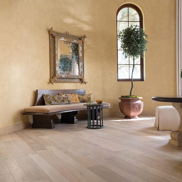 Lombard French Oak 1/2 in. T x 5 and 7 in. W T&G Distressed Engineered Hardwood Flooring (24.9 sq.ft./case) CXS