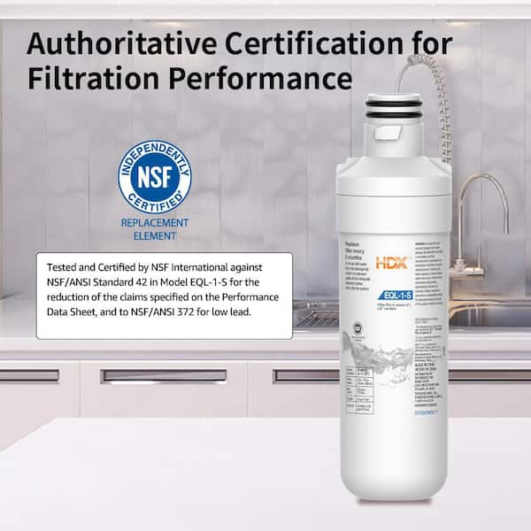 HDX HDX EQL-1-S Standard Refrigerator Water Filter Replacement For