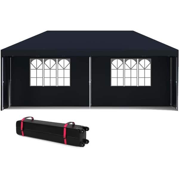 10 x 20 ft. Pop Up Canopy Tent with 4-Sidewalls