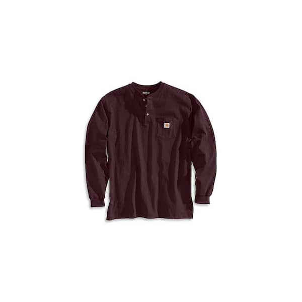 Carhartt Men's Regular Small Port Cotton Long-Sleeve T-Shirt