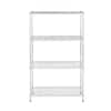 mzg Chrome 4-Tier Steel Shelving (15.7 in. x 33.5 in. x 54.4 in ...