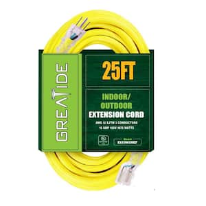GE 6 ft. 16/3 3-Outlet Polarized Extension Cord, Brown 51932 - The Home  Depot