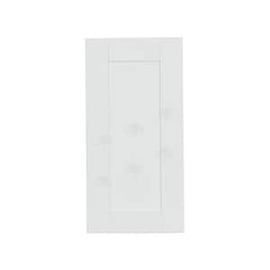 LIFEART CABINETRY Anchester Assembled 12x36x12 in. 1 Door Wall Cabinet with 2 Shelves in Classic White