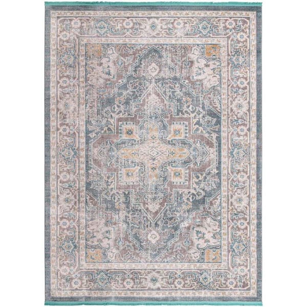 Unique Loom Baracoa Prado Gray 8 ft. x 11 ft. Area Rug