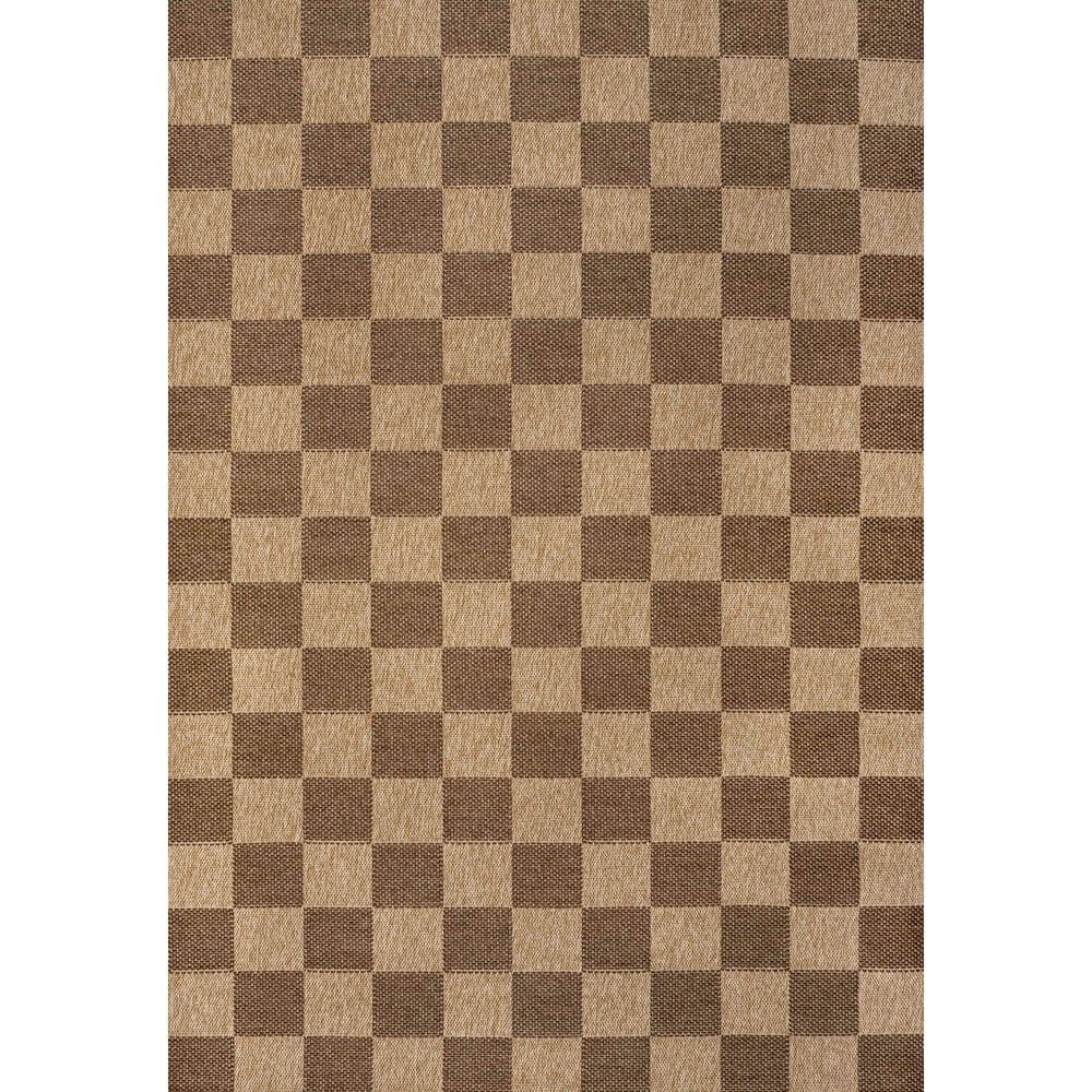 Mason Easy Jute Geometric Boho Checker Weave Natural/Brown 3 ft. x 5 ft. Indoor/Outdoor Area Rug price history on PriceWatchPro