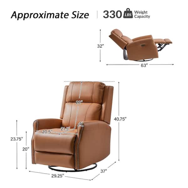 JAYDEN CREATION Javier Camel 29.25 in. W Mid-century Modern