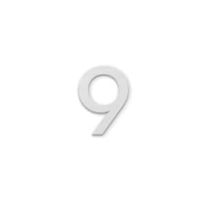 4 in. Magnetic Numbers - Silver Number 9