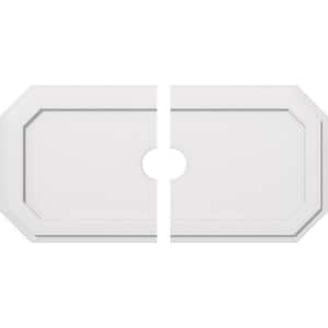 40 in. W x 20 in. H x 4 in. ID x 1 in. P Emerald Architectural Grade PVC Contemporary Ceiling Medallion (2-Piece)