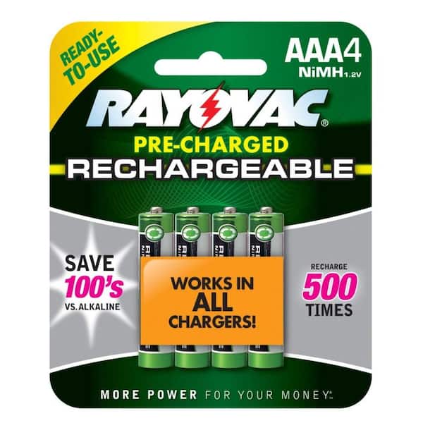 Rayovac AAA 4-Pack NiMh Batteries