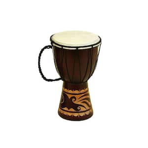 Wood Leather Djembe Drum For Decor With Musical Blend