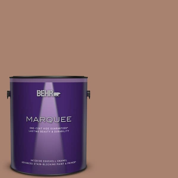 BEHR MARQUEE 1 gal. #S190-5 Cocoa Nutmeg One-Coat Hide Eggshell Enamel Interior Paint & Primer