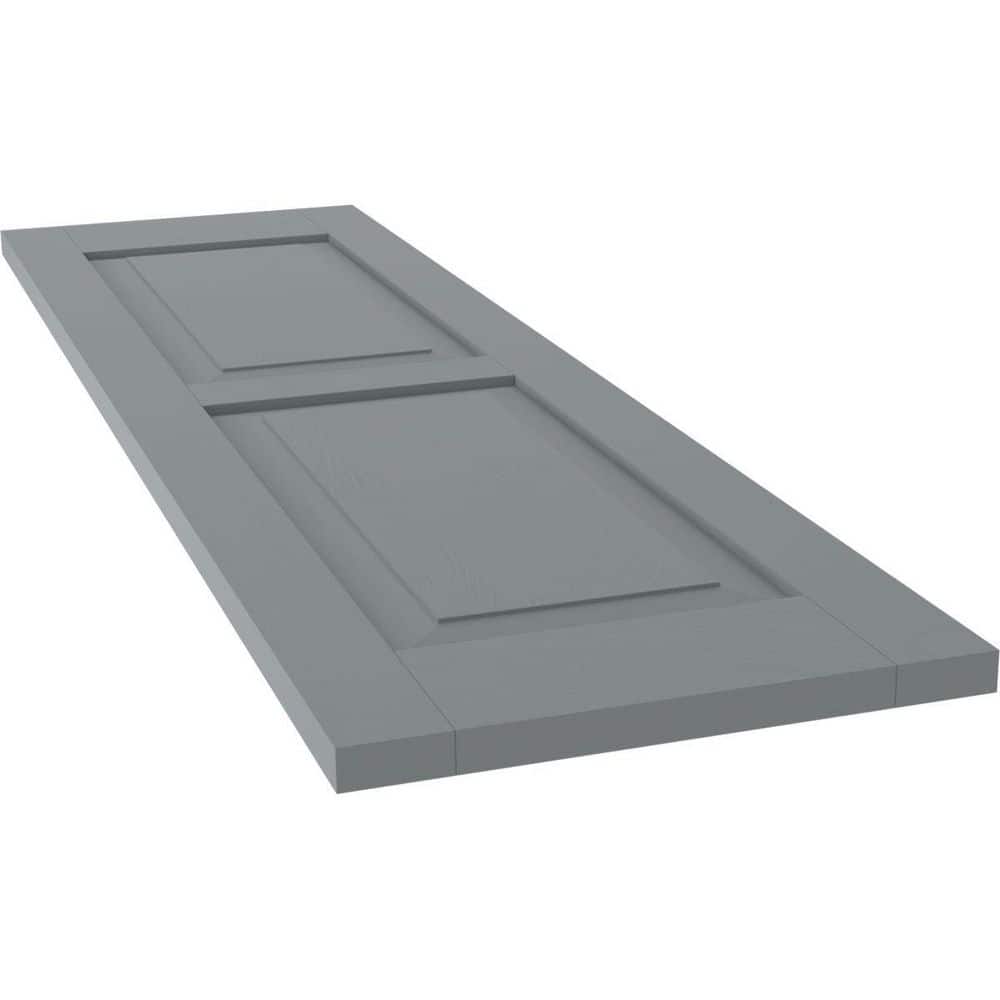 Ocean Swell Mango Wood Raised Panel Exterior Shutters, 12" x 58"
