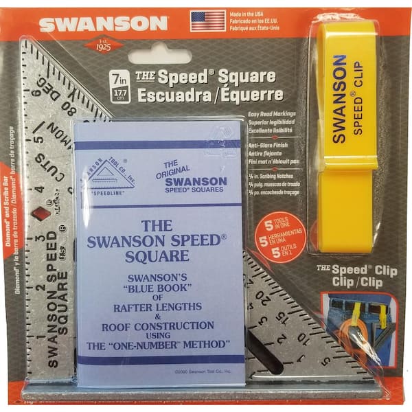 SWANSON Tool Co S0101 7 Inch Speed Square, Blue