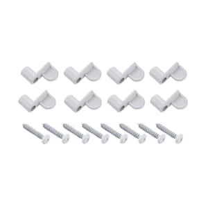 White Glass and Screen Clips (8-Pack)