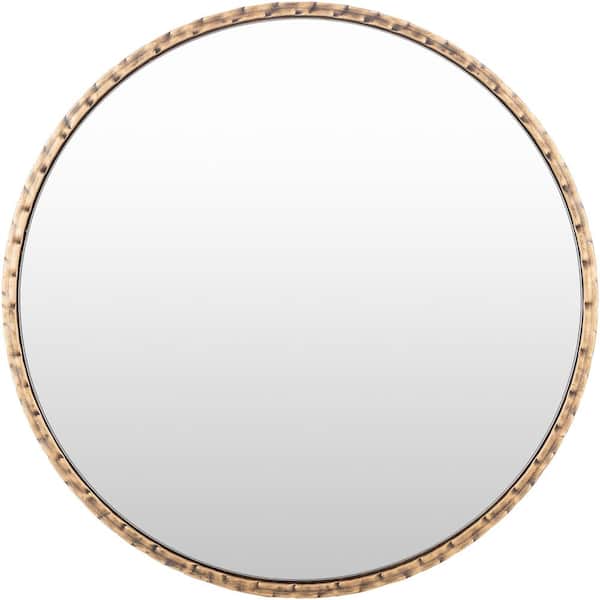Unbranded Priya 25 in. x 25 in. Gold Framed Decorative Mirror