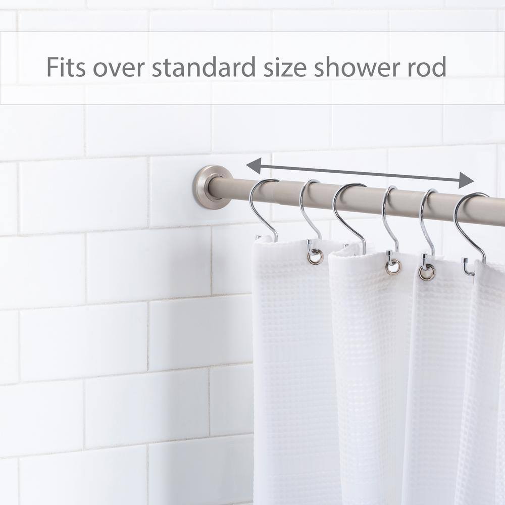 Chrome Rust Resistant S-Hook Shower Curtain Rings