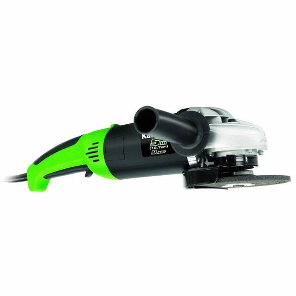 Kawasaki 9-Amp 5 in. Black Angle Grinder