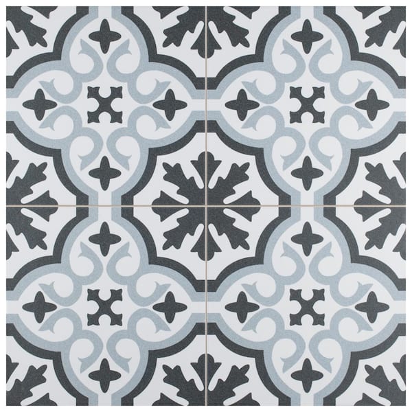 Merola Tile Berkeley Essence Sky 9 in. x 9 in. Porcelain Floor and Wall Take Home Tile Sample