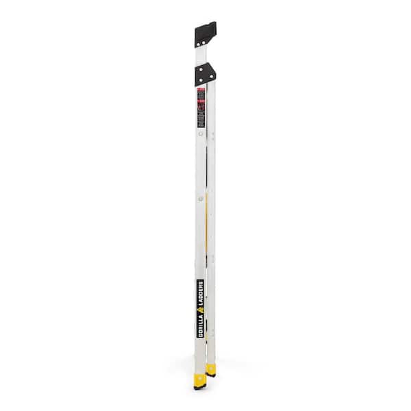 Gorilla Ladders - 5.5 ft. Aluminum Dual Platform Heavy-Duty Ladder with Project Bucket(10 ft. Reach), 300 lb. Capacity Type IA Duty Rating