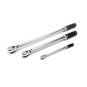 1/4 in., 3/8 in. and 1/2 in. Drive Torque Wrench Set (3-Piece)